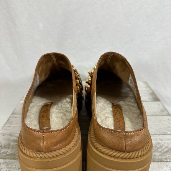 Kelsie Dagger Funky Leather Platform Slide Loafer - Picture 3 of 6